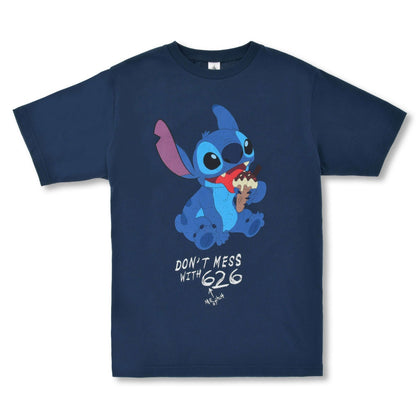 Japan Tokyo Disney Store Stitch Short-Sleeve T-Shirt Blue Collection