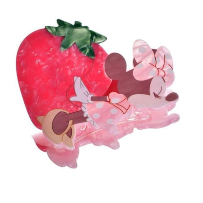 Japan Tokyo Disney Store Minnie Mouse Hair Clip Die-Cut GLOSSY FRUITS