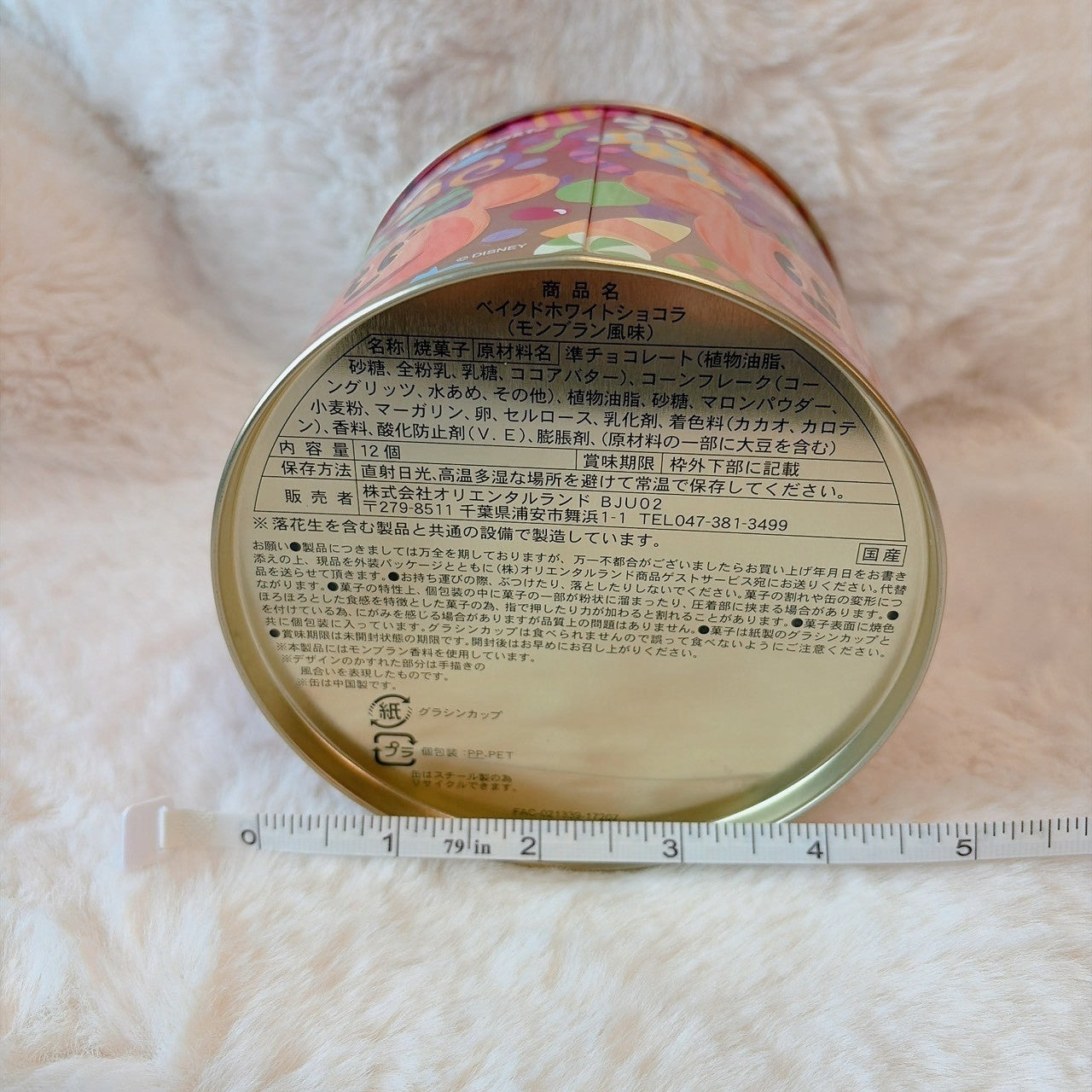 Japan Tokyo Disney Resort Baked White Chocolate Tin Can Halloween Mickey Minnie