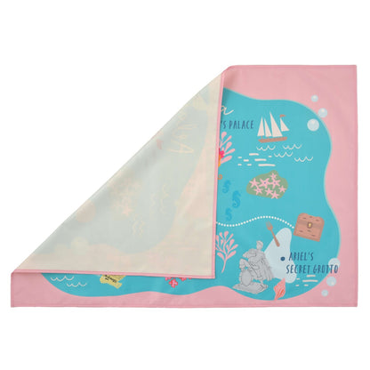 Japan Tokyo Disney Store Little Mermaid Picnic Sheet S Pouch Map Compact