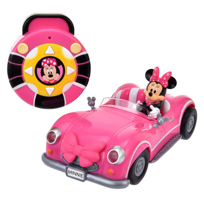 Japan Tokyo Disney Store Minnie Remote Control Toy Car Light Up & Sound Roadster