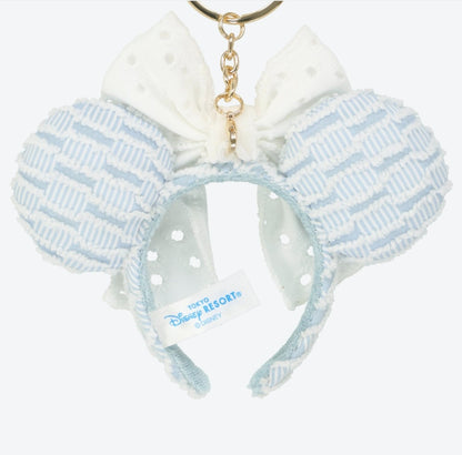 Japan Tokyo Disney Resort Keychain Minnie Mouse Headband lace