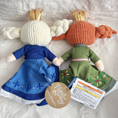 Japan Tokyo Disney Resort Store Plush Toy Set Elsa Ana Frozen Fantasy Springs