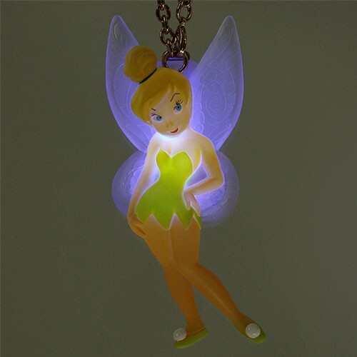 Japan Tokyo Disney Resort Glowing Toy Tinker Bell Fantasy Springs Keychain Badge