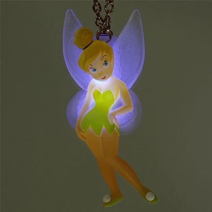 Japan Tokyo Disney Resort Glowing Toy Tinker Bell Fantasy Springs Keychain Badge
