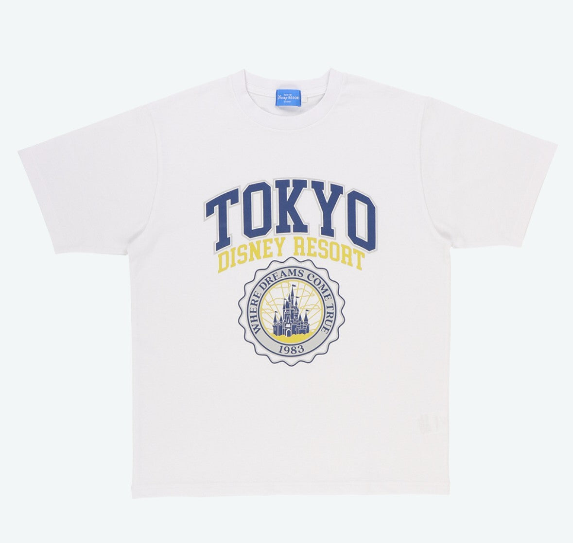 Japan Tokyo Disney Resort T-Shirt Cinderella castle White