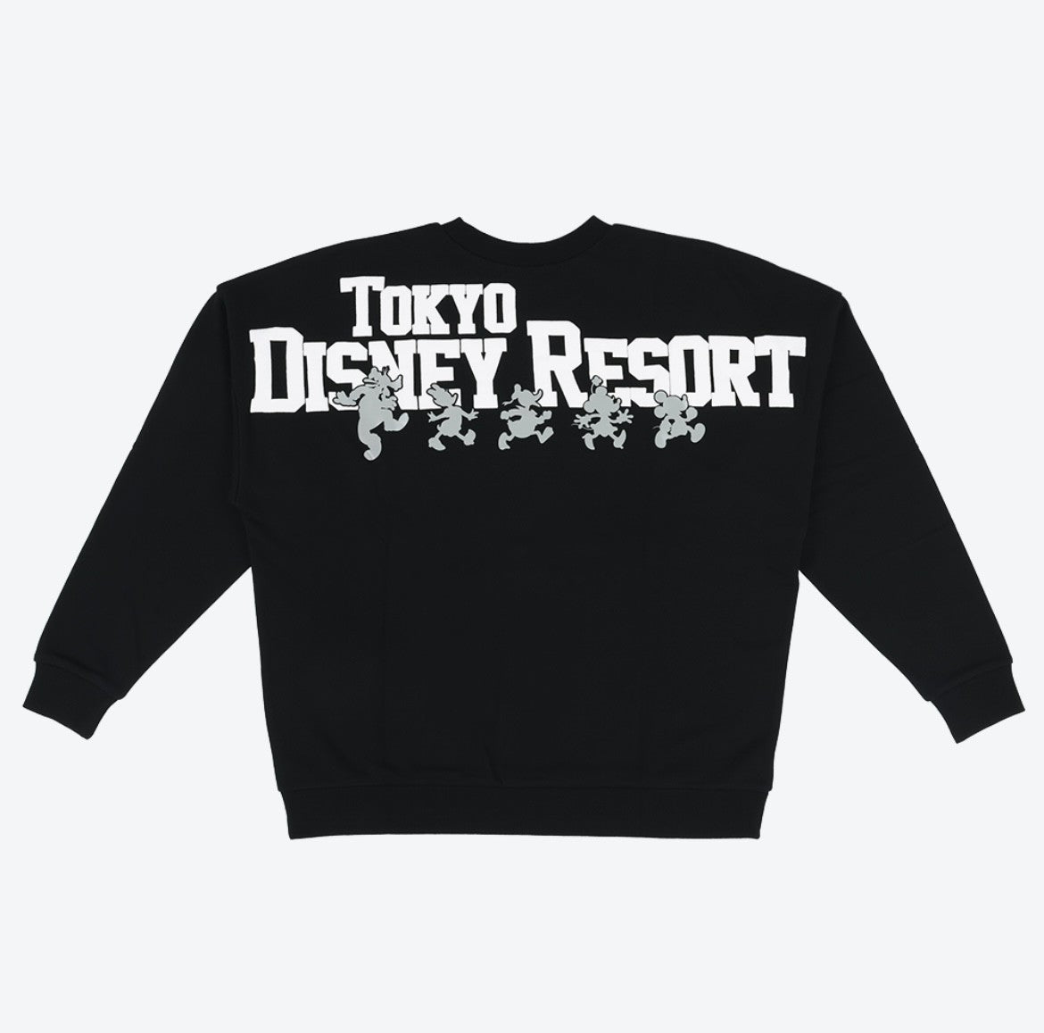 Japan Tokyo Disney Resort Mickey Mouse and Friends Sweatshirt Black Long sleeve