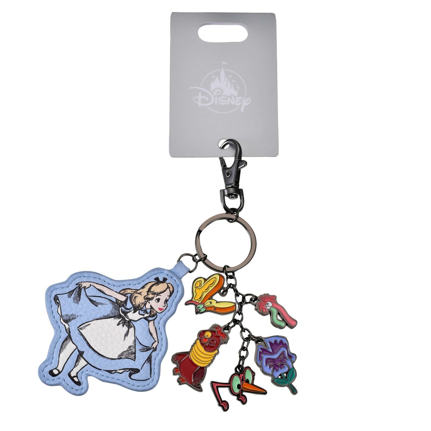 Japan Tokyo Disney Store Keychain ALICE IN WONDERLAND 75TH ANNIVERSARY