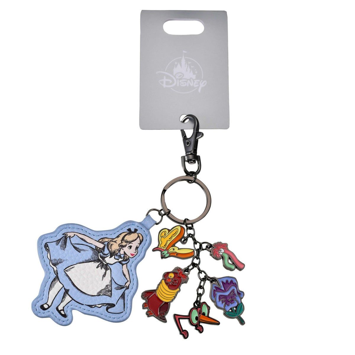 Japan Tokyo Disney Store Keychain ALICE IN WONDERLAND 75TH ANNIVERSARY