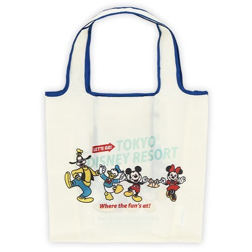 Japan Tokyo Disney Resort Let's go! Mickey Mouse Shopping Bag