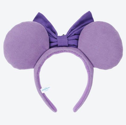 Japan Tokyo Disney Resort Ears HeadBand Hat Minnie Mouse Purple