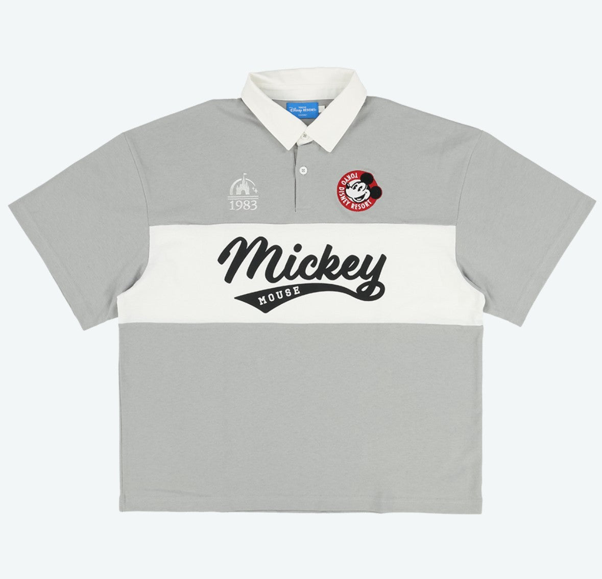 Japan Tokyo Disney Resort Mickey T-shirt Rugby shirt Retro