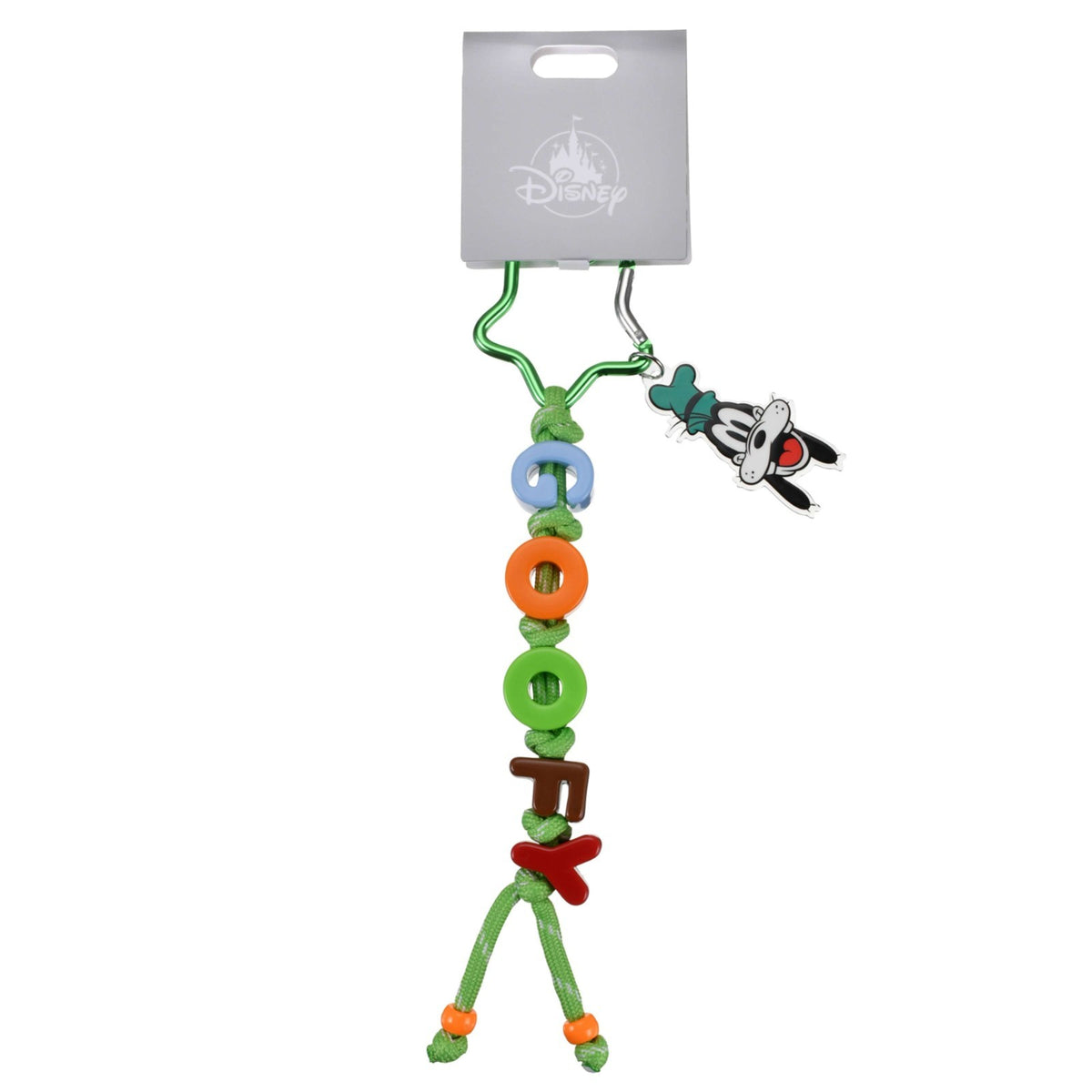 Japan Tokyo Disney Store Goofy Keychain with Name Beads Fes