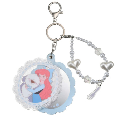 Japan Tokyo Disney Store Ariel Max Keychain with Mirror Charm Illustrated mikko