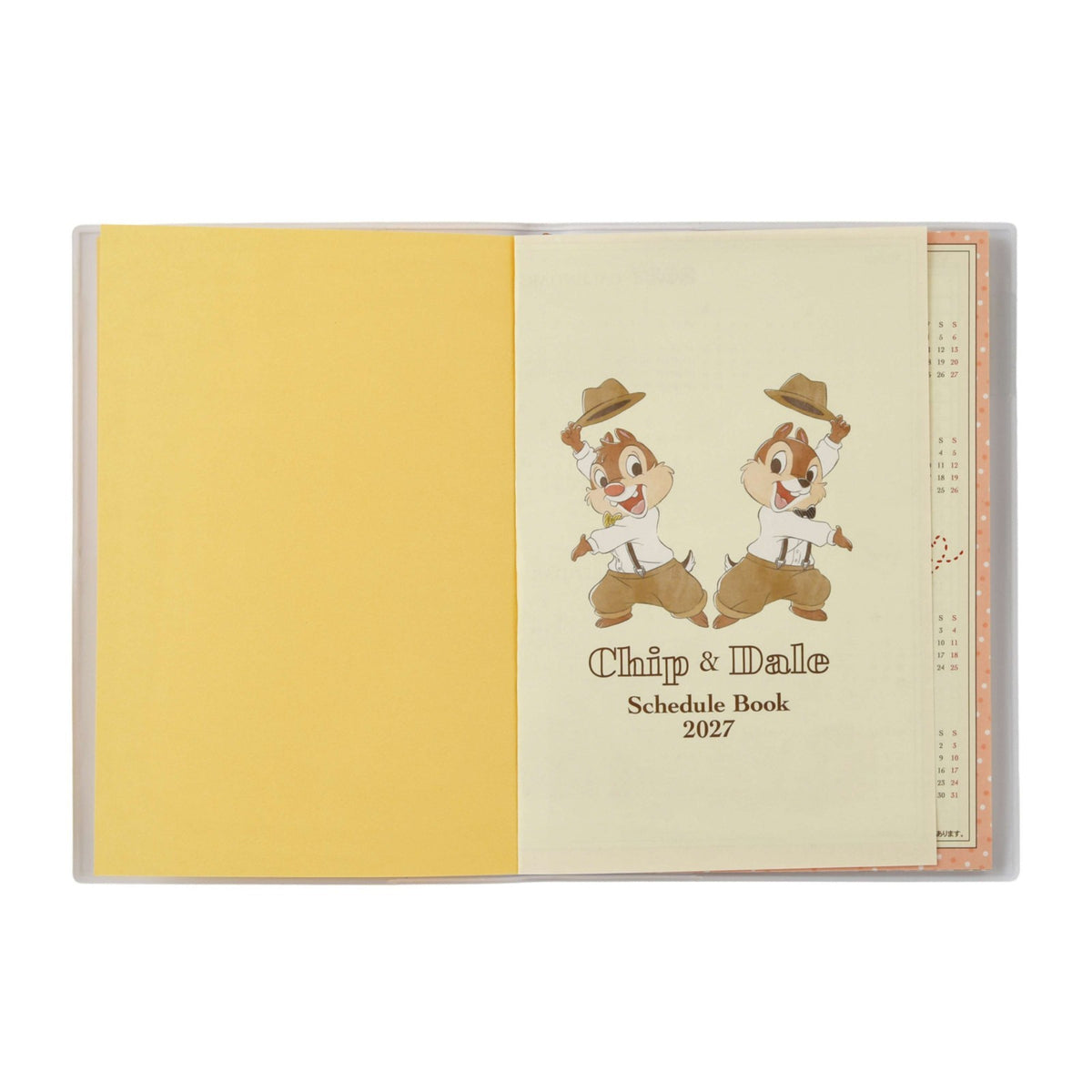 Japan Tokyo Disney Store Chip and Dale B6 Planner Schedule Book Diary 2027