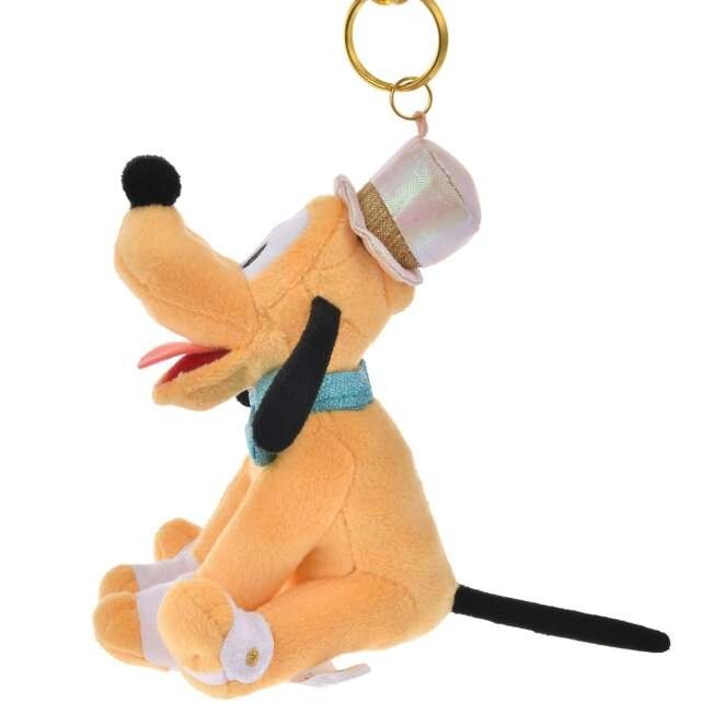'+ Japan Tokyo Disney Store Pluto Plush Toy Keychain Resort 25th Anniversary