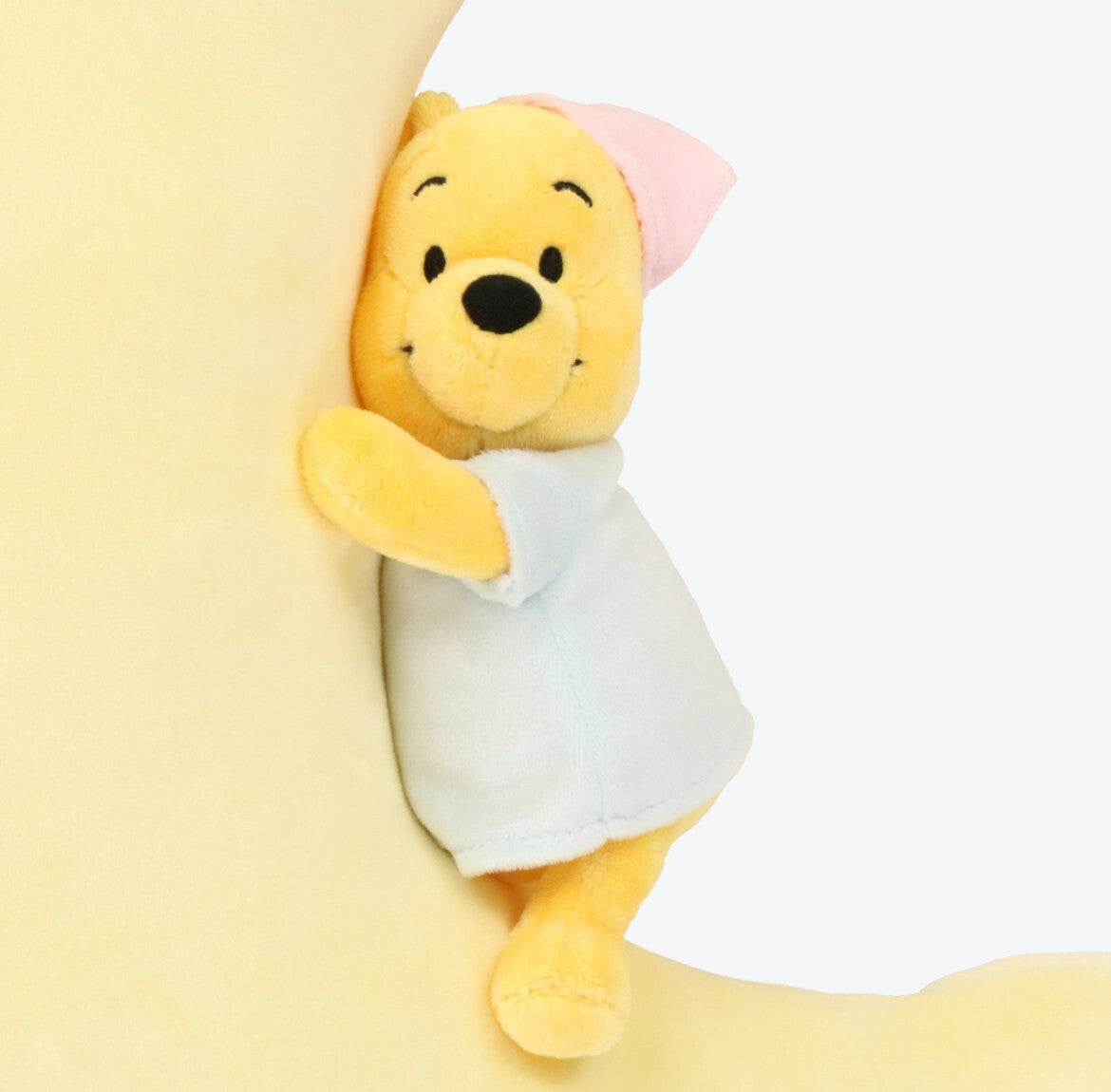 Japan Tokyo Disney Resort Winnie the Pooh Plush Toy cushion crescent moon