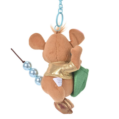 Japan Tokyo Disney Store Gus Plush Toy Keychain Blue Pearl Cinderella Friends