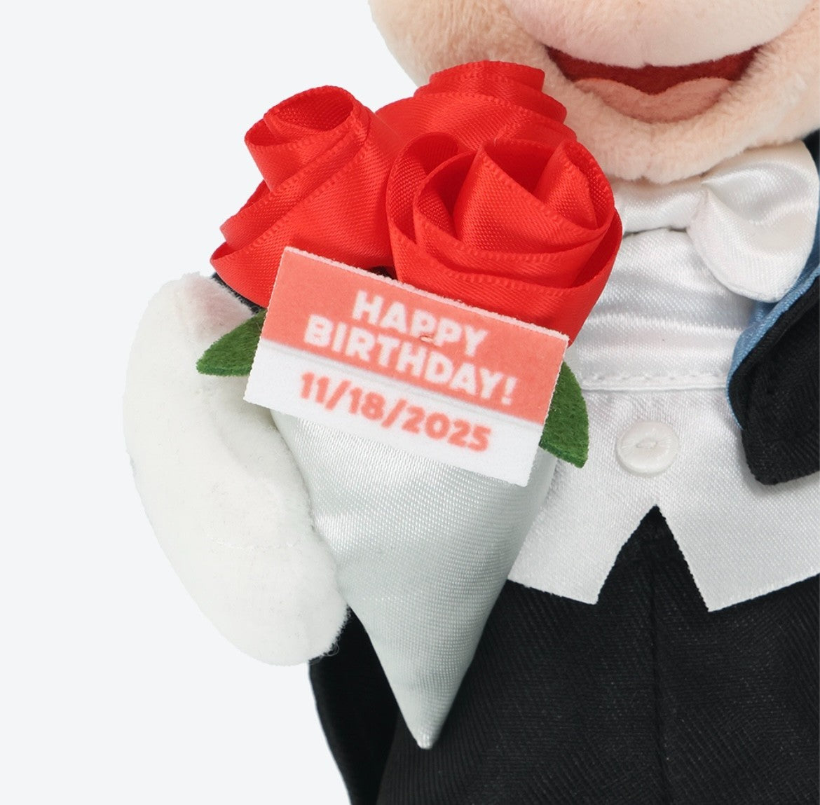 Japan Tokyo Disney Resort Mickey Mouse Plush Toy Badge Keychain Birthday 2025
