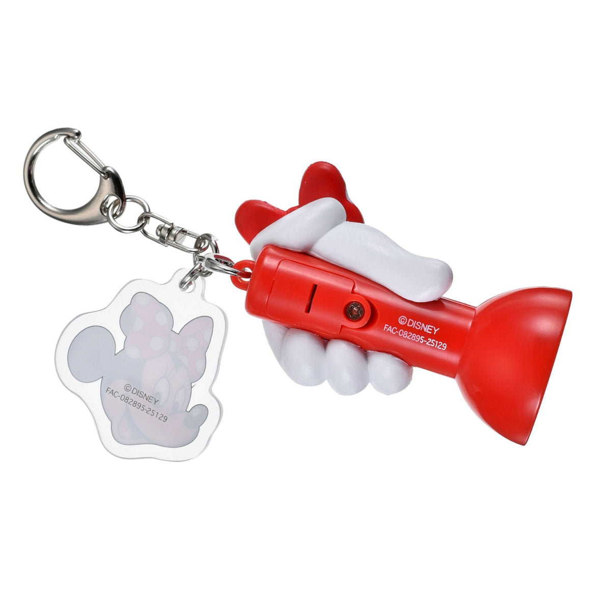 '+Japan Tokyo Disney Store Minnie Mouse Light-Up Flashlight-Style Keychain Fes