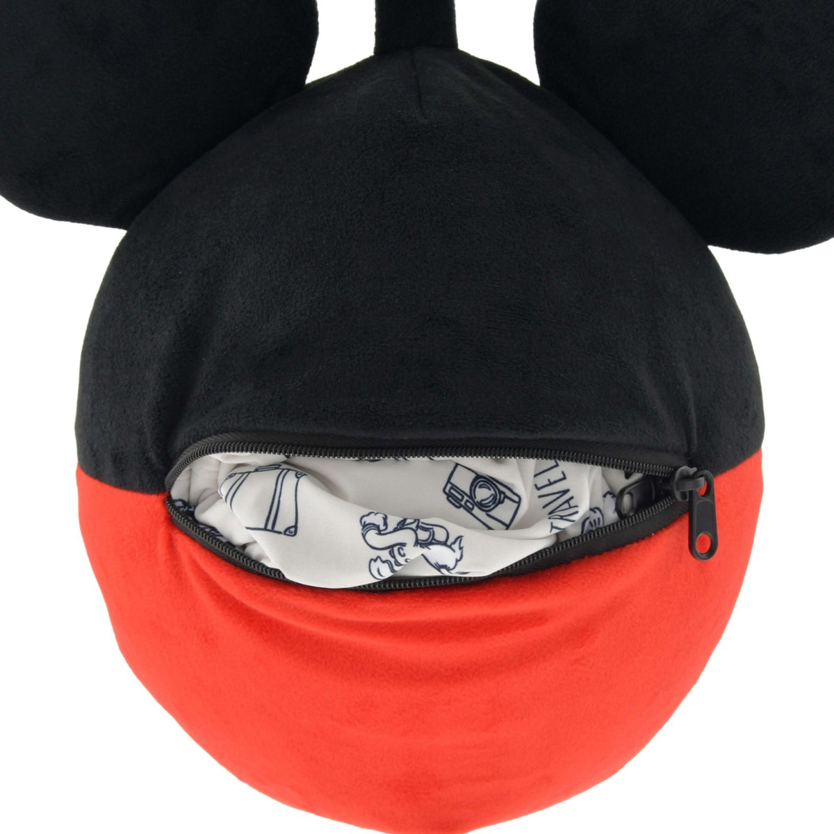 Japan Tokyo Disney Store Mickey & Friends 2-Way Neck Pillow Icon Let's Travel