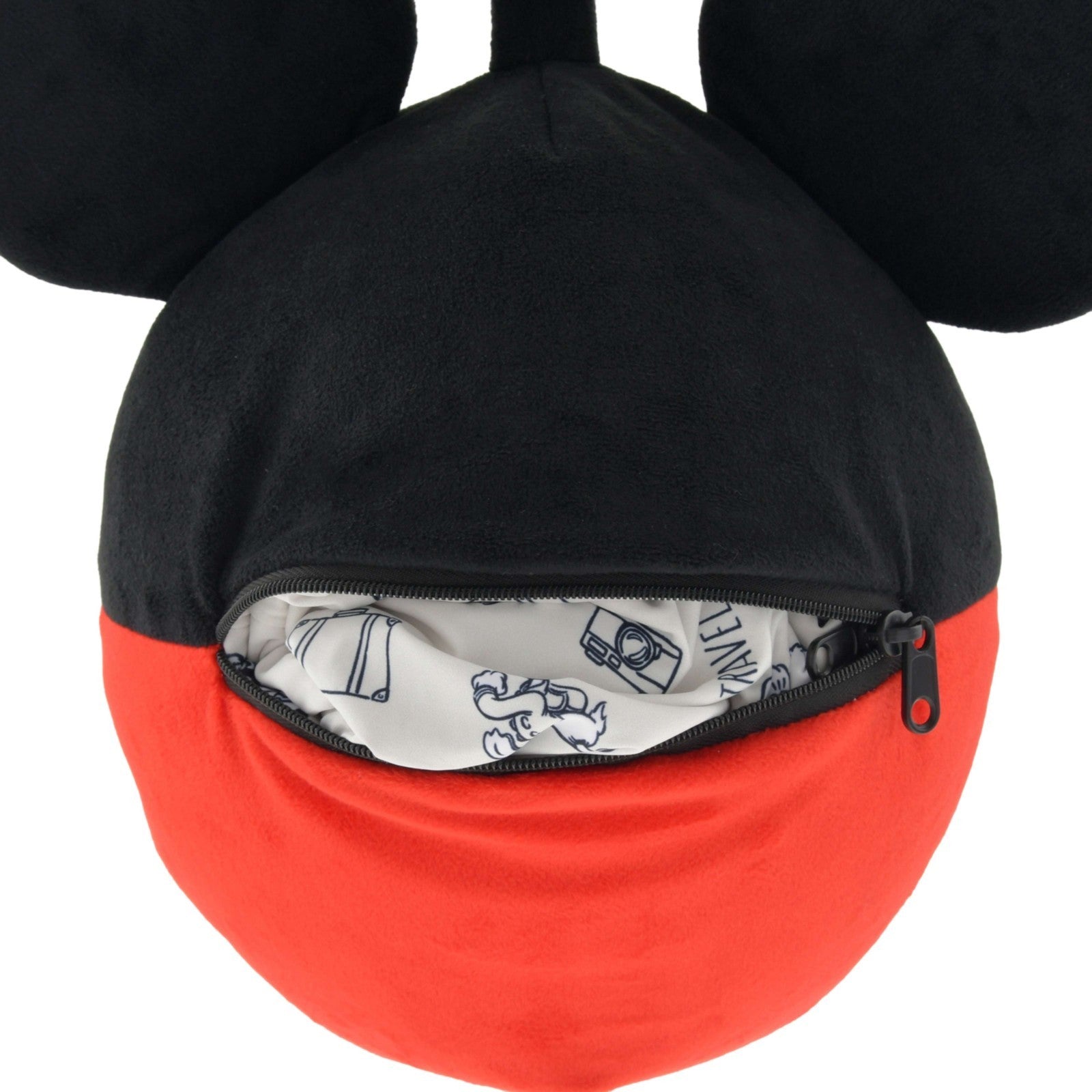 Japan Tokyo Disney Store Mickey & Friends 2-Way Neck Pillow Icon Let's Travel