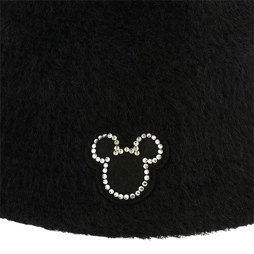 Japan Tokyo Disney Resort Hat Fluffy Black  Hat Ears Headband Mickey