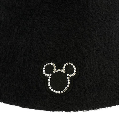Japan Tokyo Disney Resort Hat Fluffy Black  Hat Ears Headband Mickey