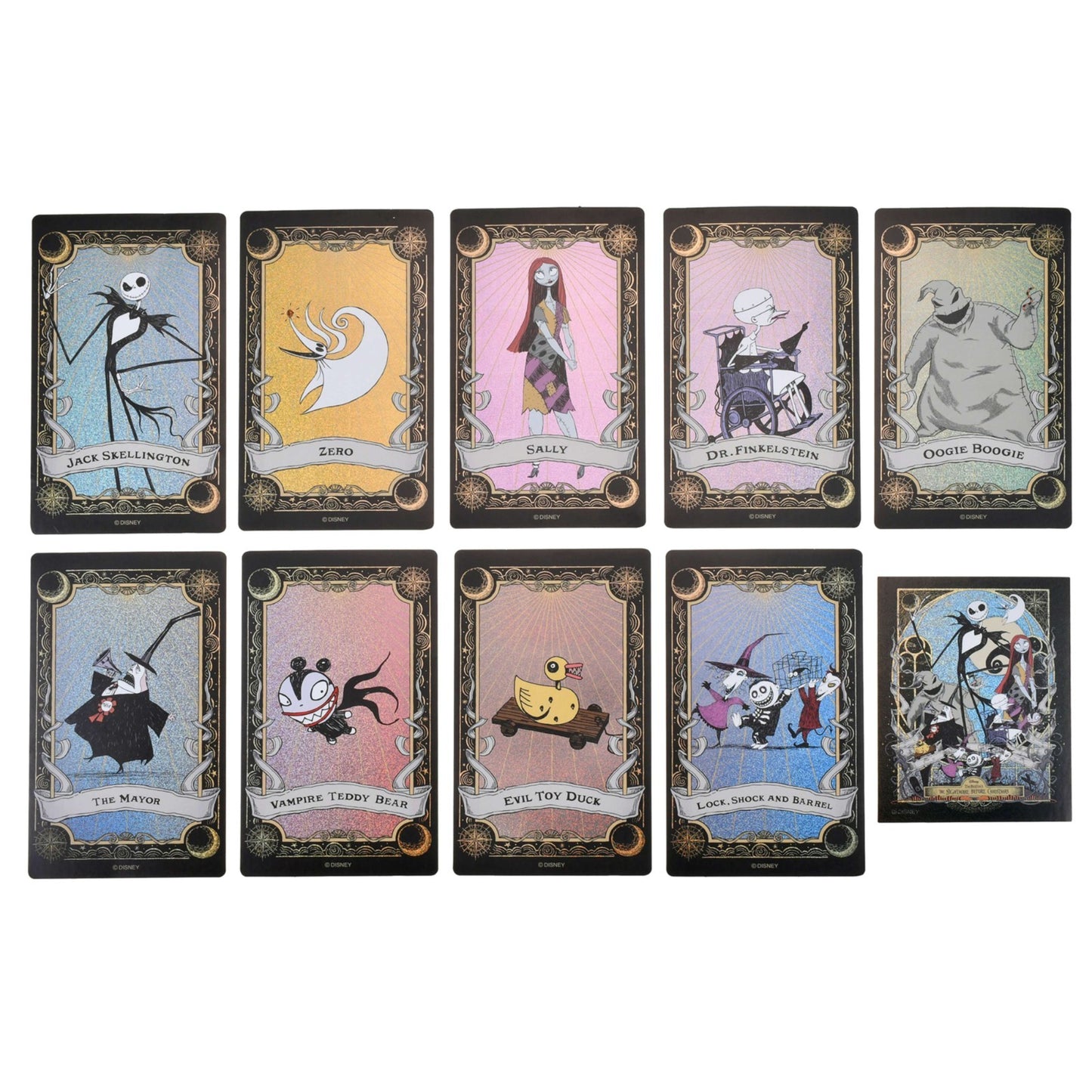 Japan Tokyo Disney Store Holographic Stickers Nightmare Before Christmas