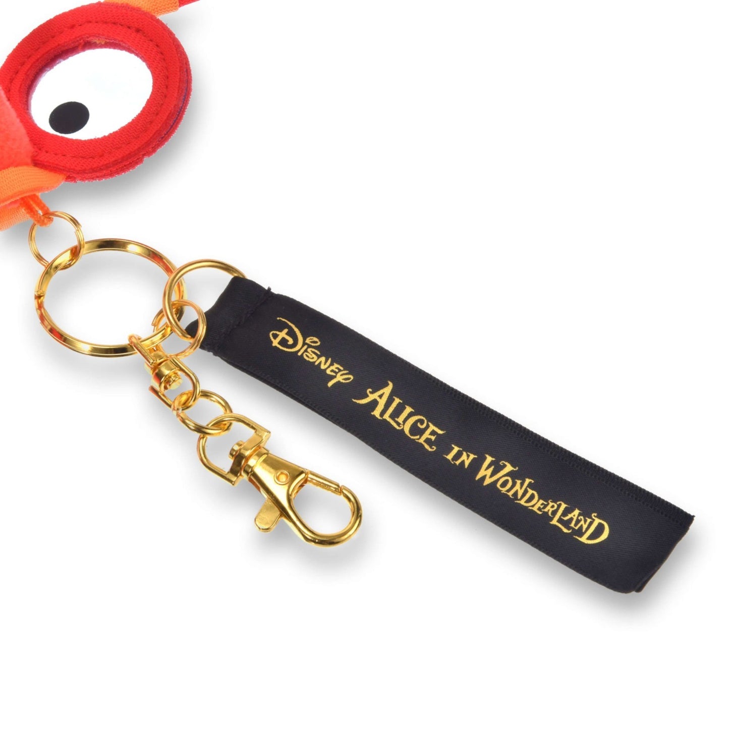 Japan Tokyo Disney Store Eyeglass Bird Plush Toy Keychain ALICE 75TH ANNIVERSARY