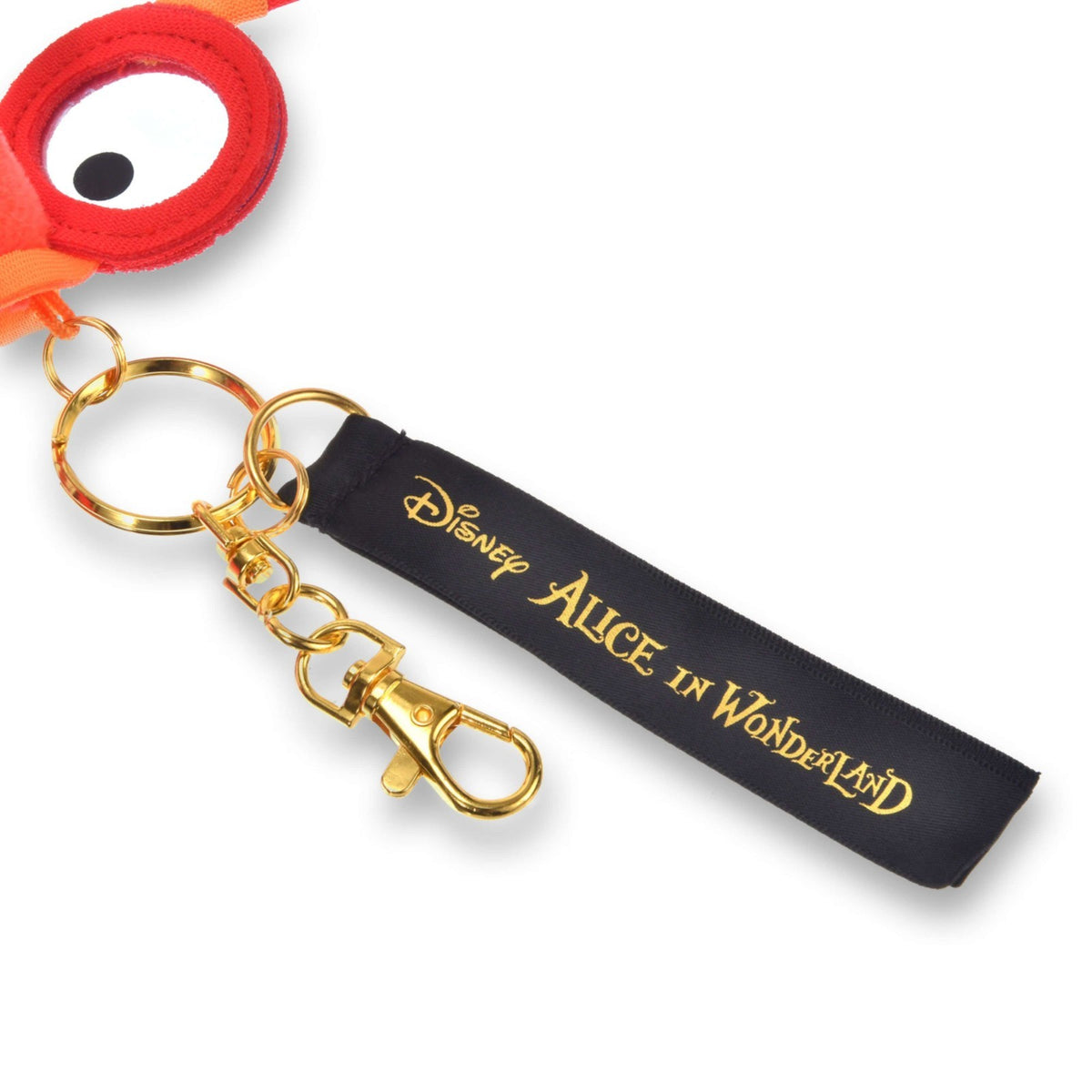 Japan Tokyo Disney Store Eyeglass Bird Plush Toy Keychain ALICE 75TH ANNIVERSARY