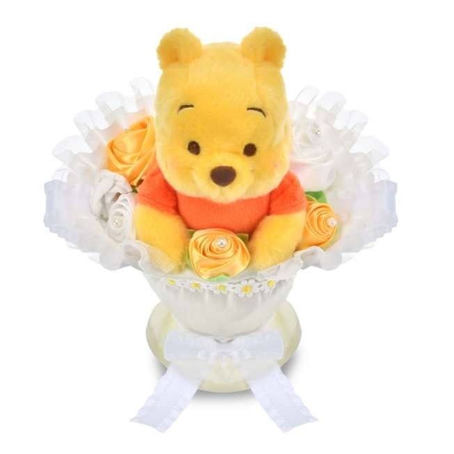 Japan Tokyo Disney Store Winnie the Pooh Plush Toy Hanging Bouquet