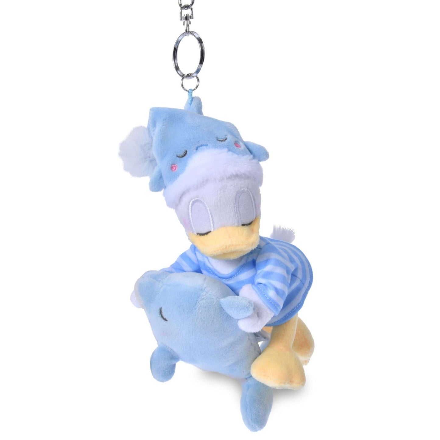 Japan Tokyo Disney Store Donald Duck Plush Toy Keychain PAJAMA STYLE