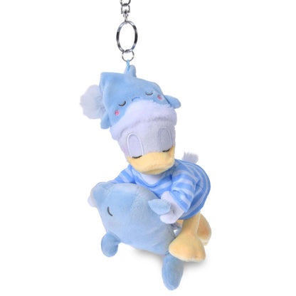 Japan Tokyo Disney Store Donald Duck Plush Toy Keychain PAJAMA STYLE