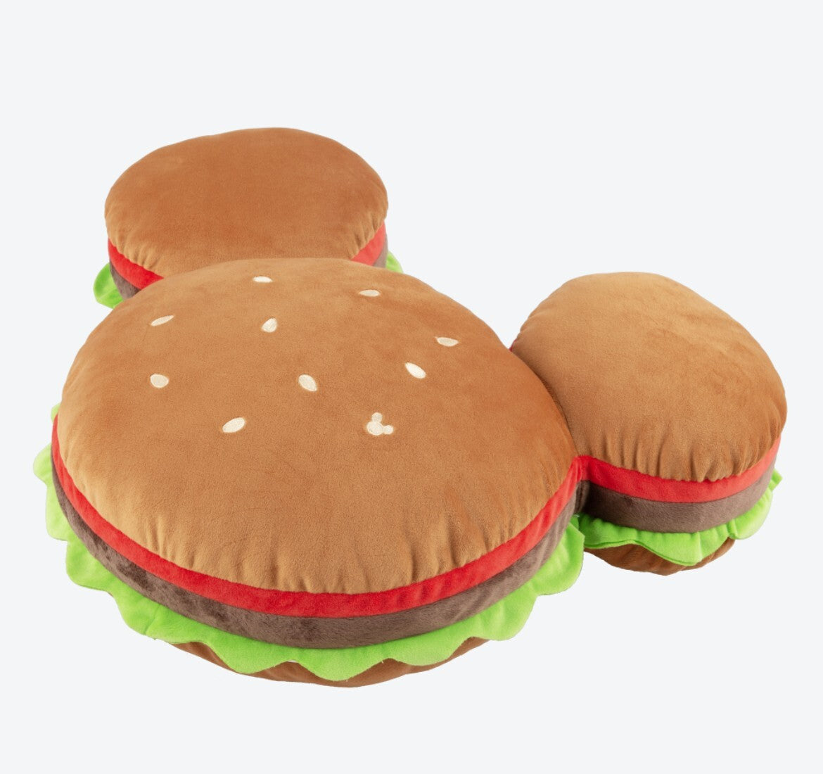 Japan Tokyo Disney Resort Cushion Mickey's Hamburger hood fluffy  New