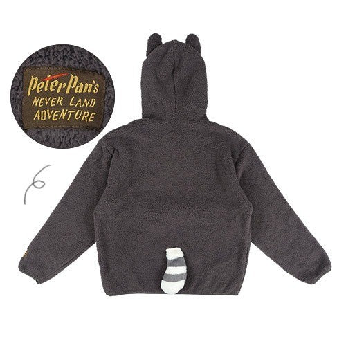 Japan Tokyo Disney Resort Ears Lost Kids Peter Pan Hoodie Gray Fantasy Springs