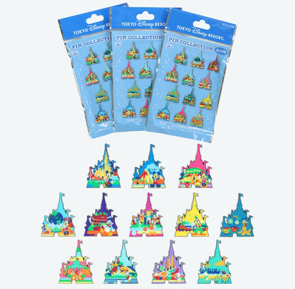 Japan Tokyo Disney Resort Cinderella Castle Pin badge Collection 1 bag (2 pins)