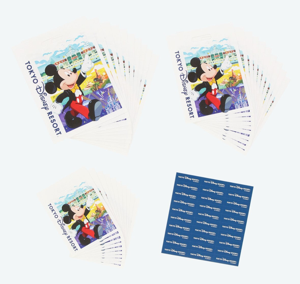 Japan Tokyo Disney Resort Shopping Bag Gift Bag　Mickey Minnie