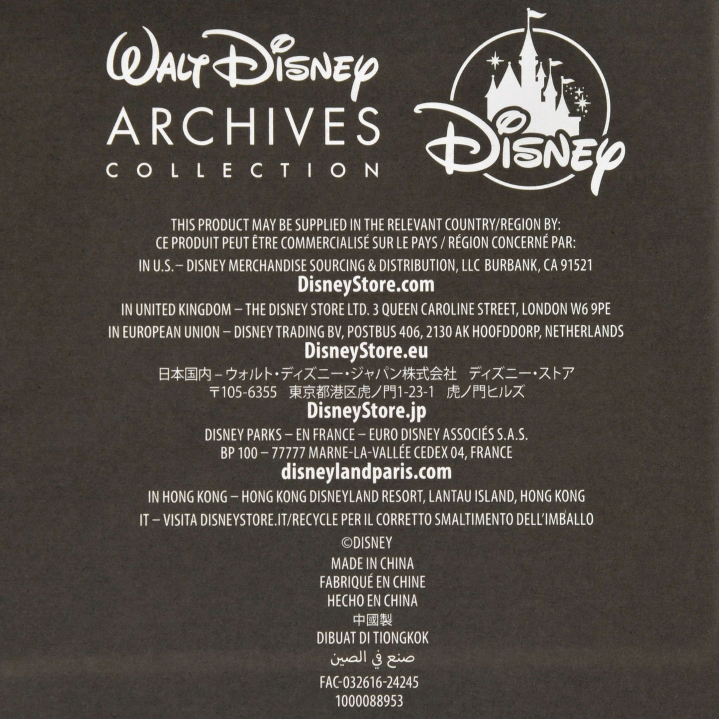 Japan Tokyo Disney Store Beauty and the Beast Notebook Walt Archives Collection