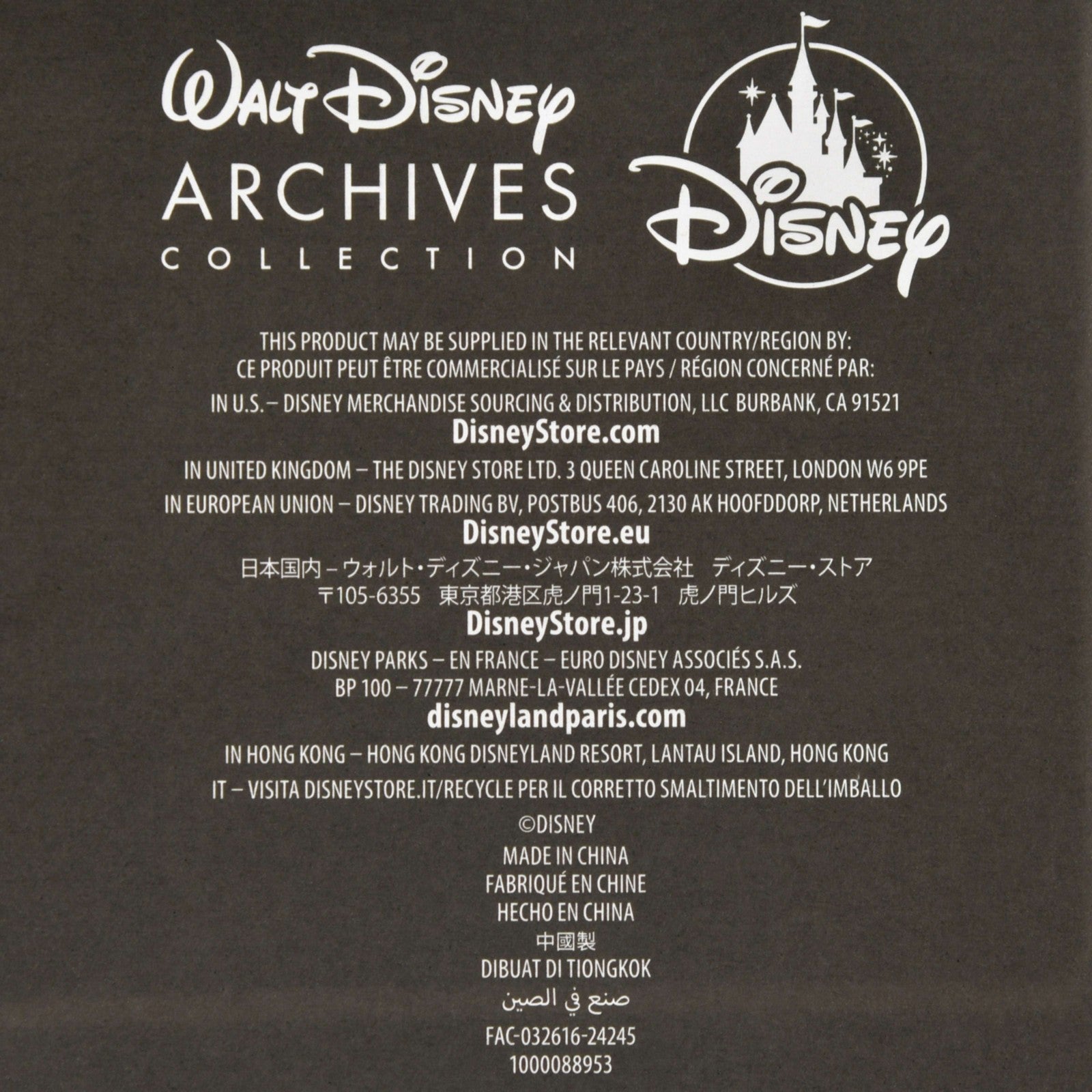 Japan Tokyo Disney Store Beauty and the Beast Notebook Walt Archives Collection