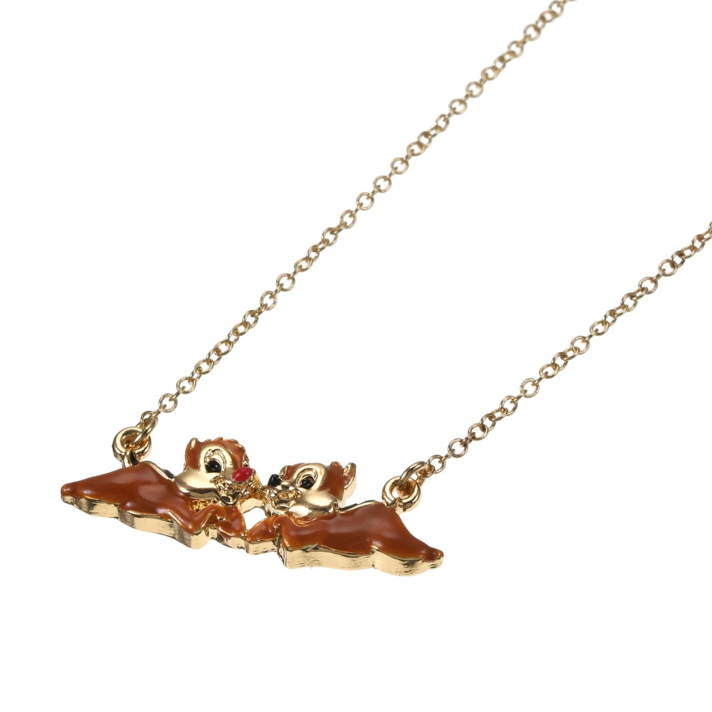 Japan Tokyo Disney Store Chip & Dale Necklace Character Motif