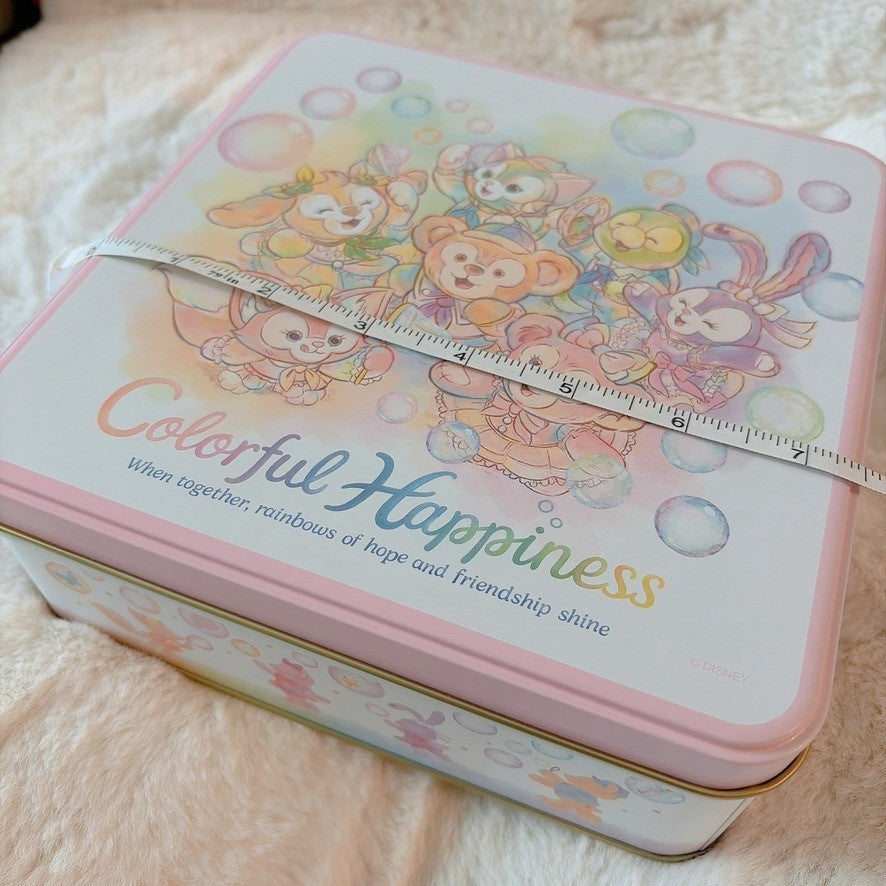 Japan Tokyo Disney Confectionery Tin Can Duffy and Friends Colorful Happiness