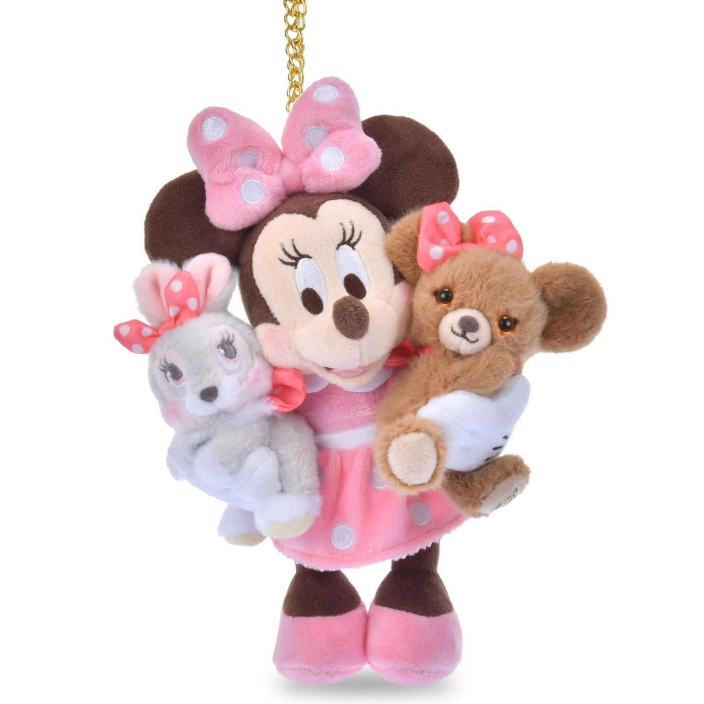 Japan Tokyo Disney Store UniBestiez Plush Toy Keychain Ein Rabbit Minnie Purin