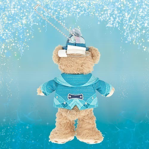 Japan Tokyo Disney Resort Sparkling Jubilee Duffy Plush Keychain Badge 25th