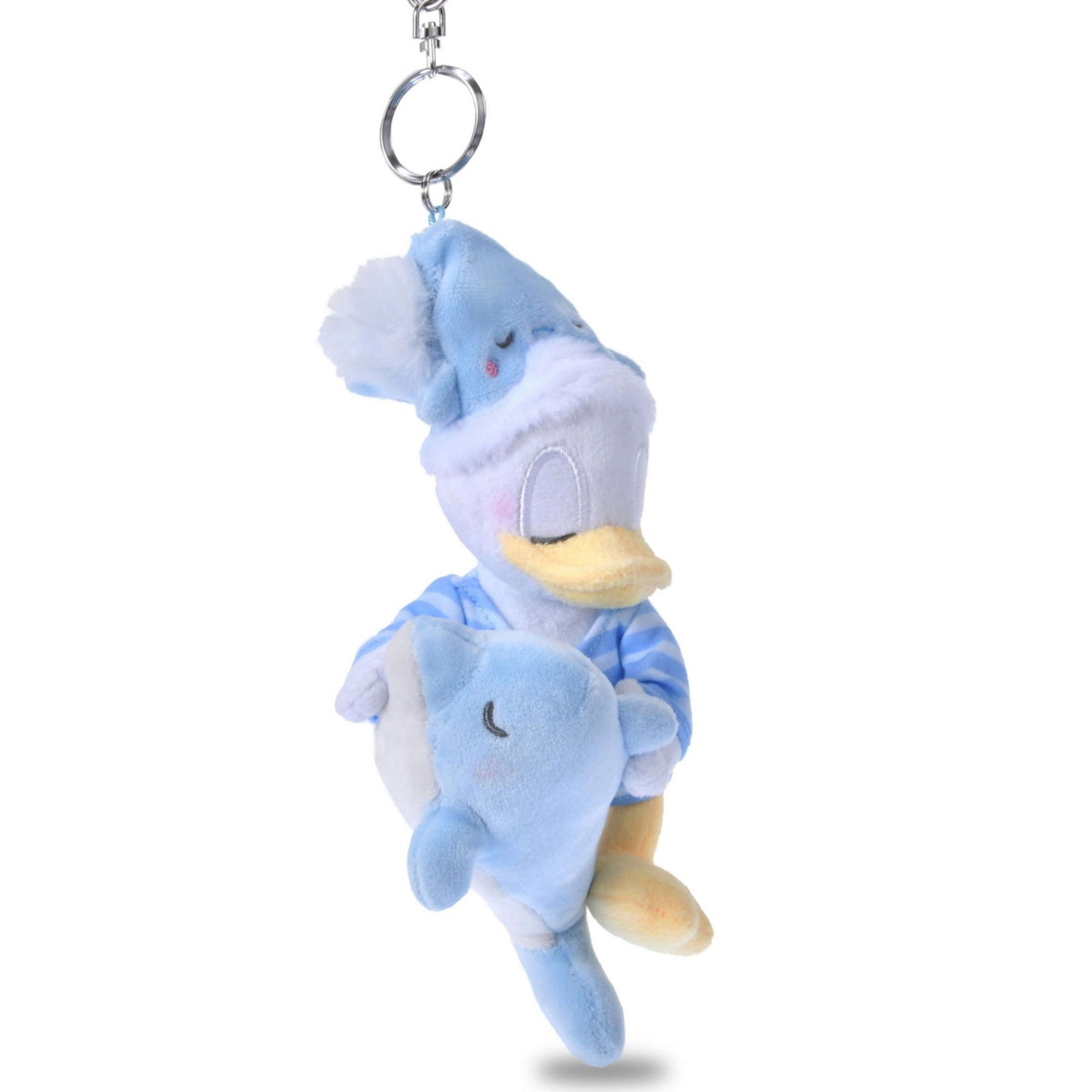 Japan Tokyo Disney Store Donald Duck Plush Toy Keychain PAJAMA STYLE