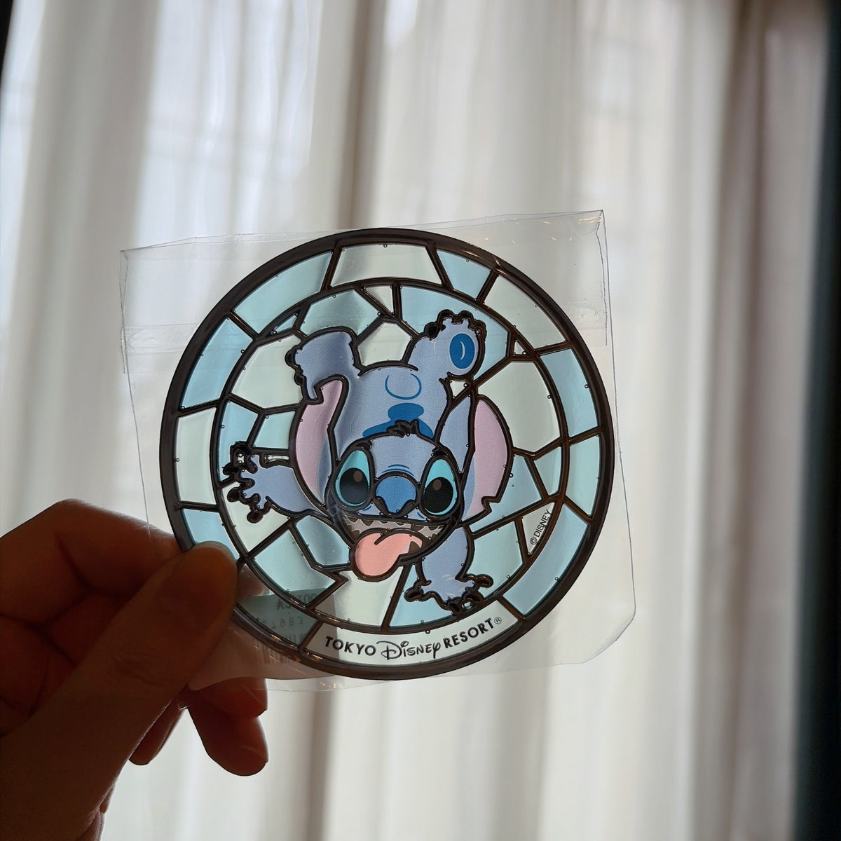 Japan Tokyo Disney Resort Stained Glass Coaster Glass Stitch