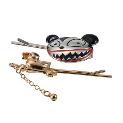 Japan Tokyo Disney Store Teddy Killer Duck Hairpin Nightmare Before Christmas