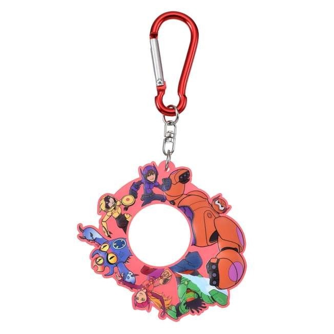 Japan Tokyo Disney Store Baymax Water Bottle Holder with Carabiner Key Chain Fes