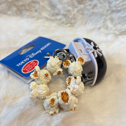 Japan Tokyo Disney Resort Popcorn Bucket Keychain Steamboat Willie Mickey