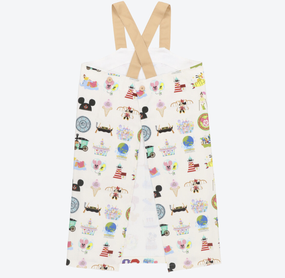 Japan Tokyo Disney Resort Happiness Tinker bell Park Motif Small World Apron